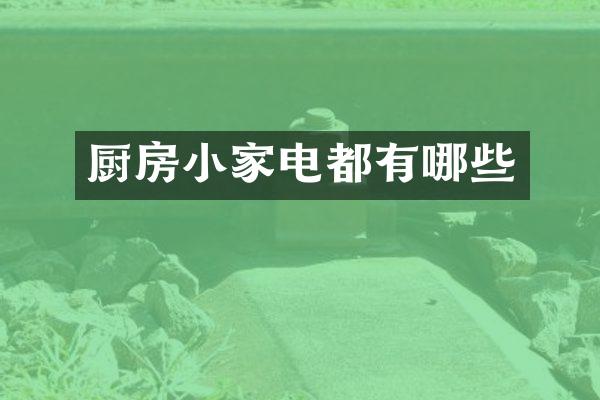 厨房小家电都有哪些