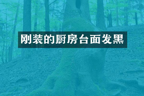刚装的厨房台面发黑