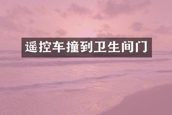 遥控车撞到卫生间门