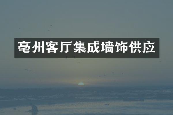 亳州客厅集成墙饰供应