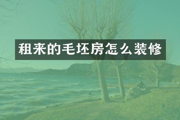 租来的毛坯房怎么装修