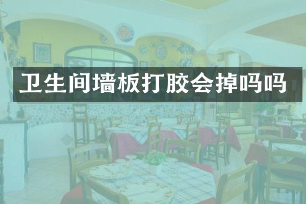 卫生间墙板打胶会掉吗吗