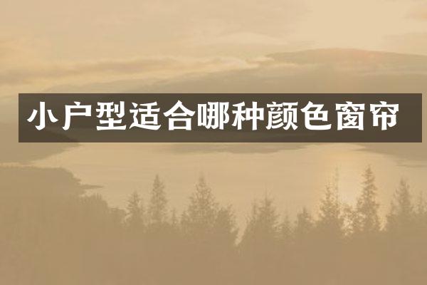 小户型适合哪种颜色窗帘