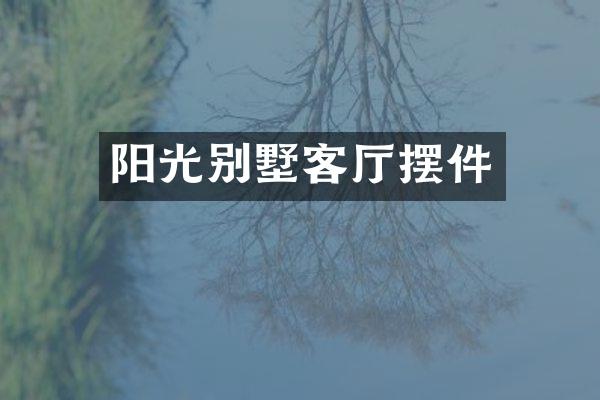 阳光别墅客厅摆件