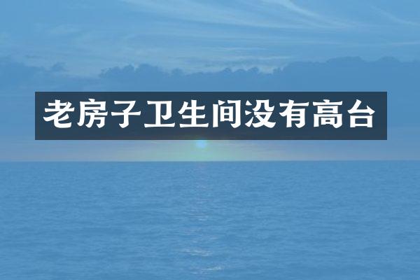 老房子卫生间没有高台