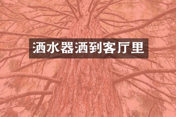 洒水器洒到客厅里