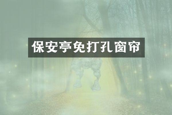 保安亭免打孔窗帘