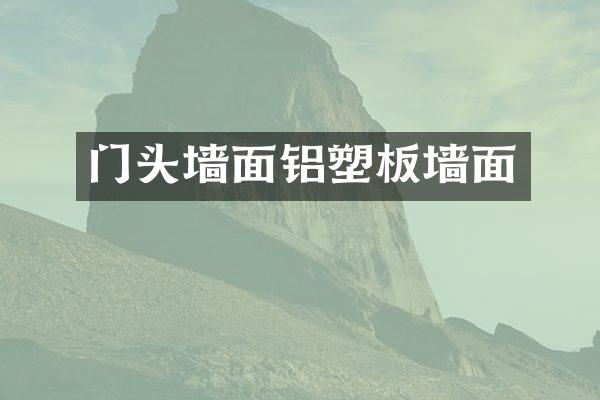 门头墙面铝塑板墙面