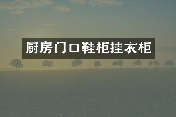 厨房门口鞋柜挂衣柜