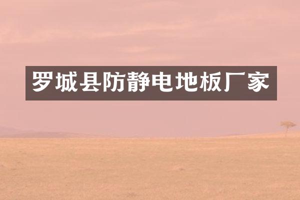 罗城县防静电地板厂家