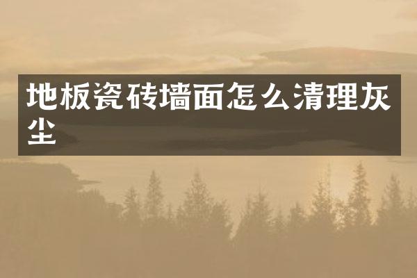 地板瓷砖墙面怎么清理灰尘