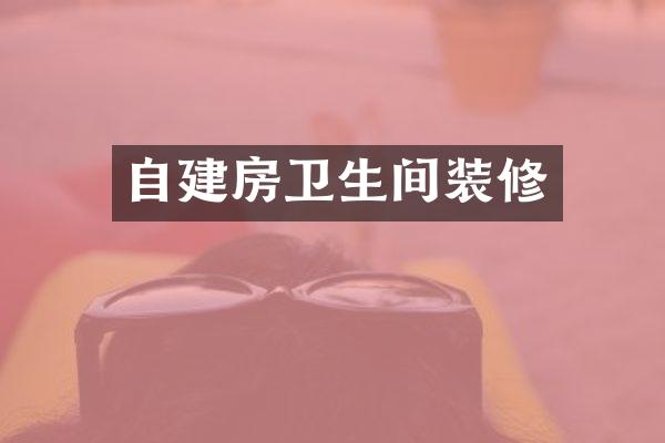 自建房卫生间装修