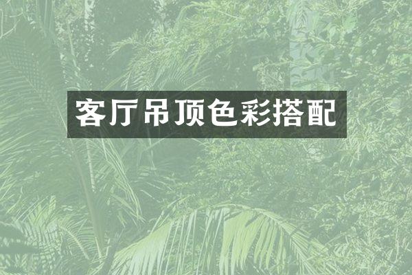 客厅吊顶色彩搭配