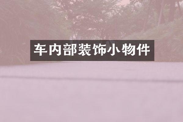 车内部装饰小物件