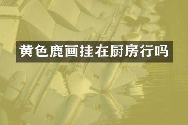 黄色鹿画挂在厨房行吗