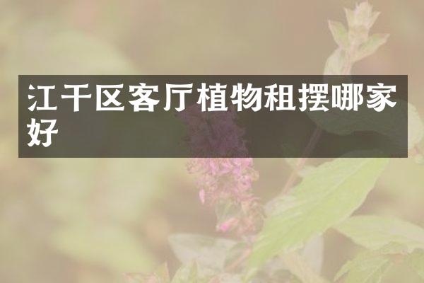 江干区客厅植物租摆哪家好