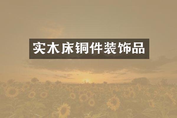 实木床铜件装饰品