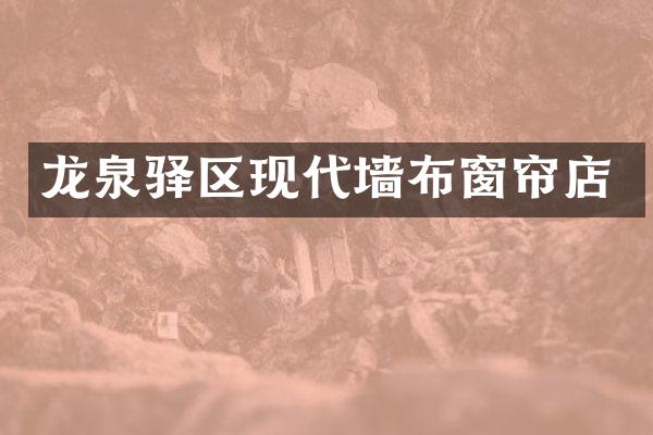 龙泉驿区现代墙布窗帘店