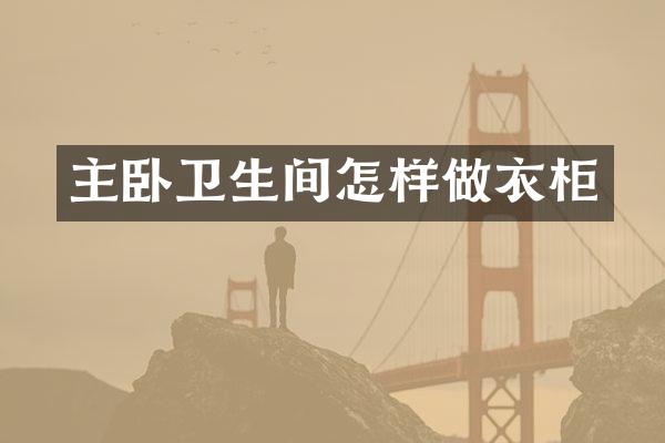 主卧卫生间怎样做衣柜