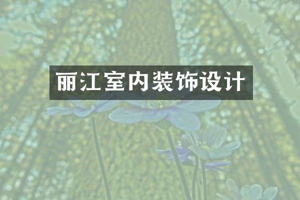 丽江室内装饰设计