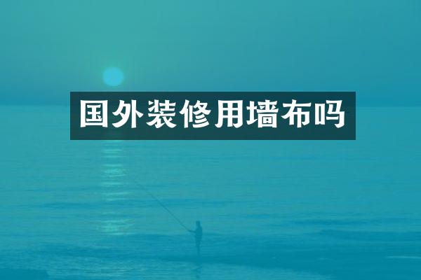 国外装修用墙布吗