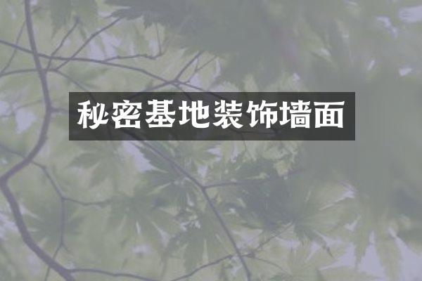 秘密基地装饰墙面