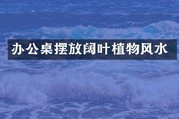 办公桌摆放阔叶植物风水