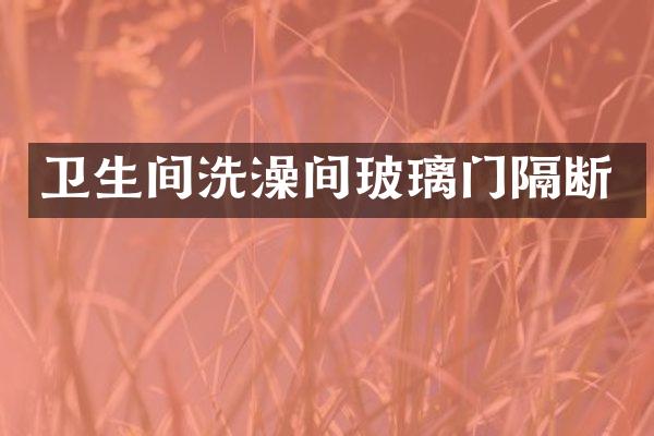 卫生间洗澡间玻璃门隔断