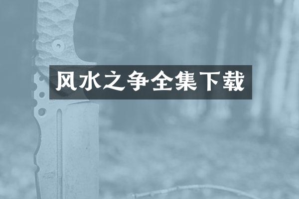 风水之争全集下载