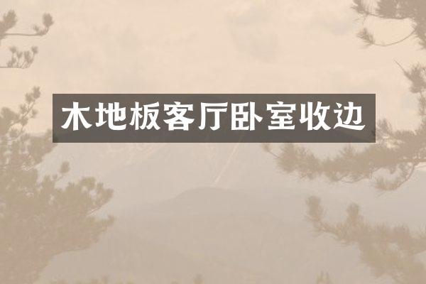 木地板客厅卧室收边