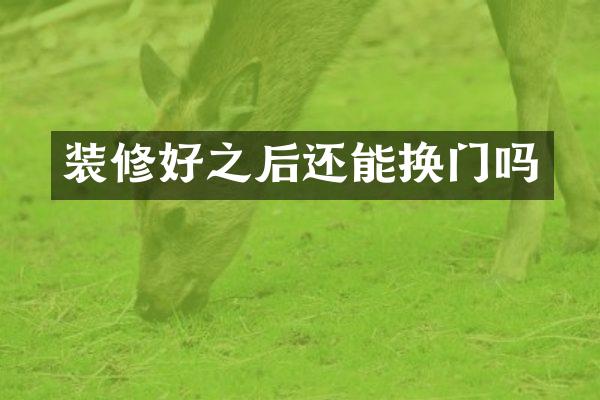 装修好之后还能换门吗