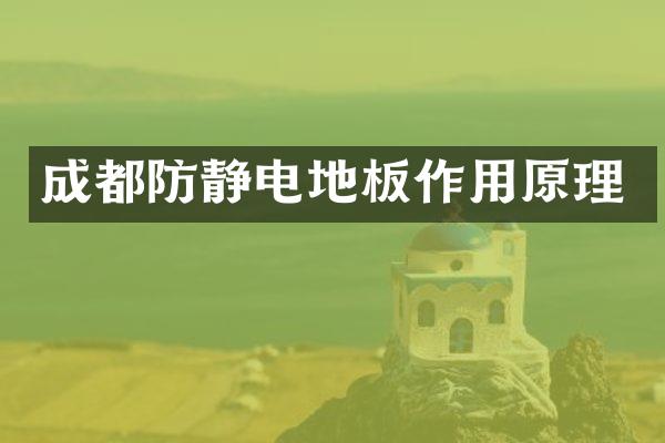 成都防静电地板作用原理