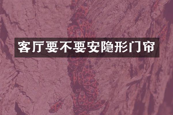 客厅要不要安隐形门帘