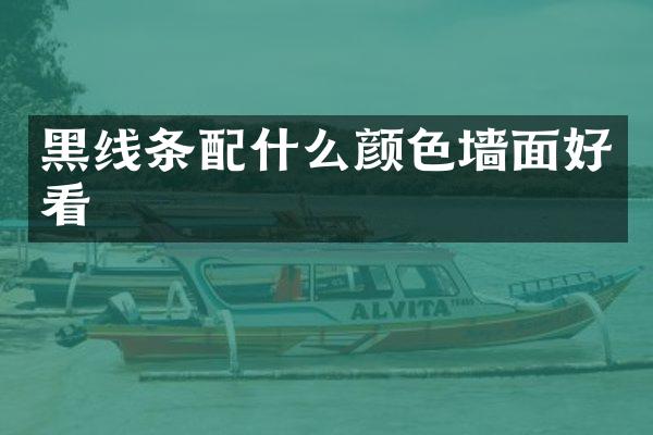 黑线条配什么颜色墙面好看