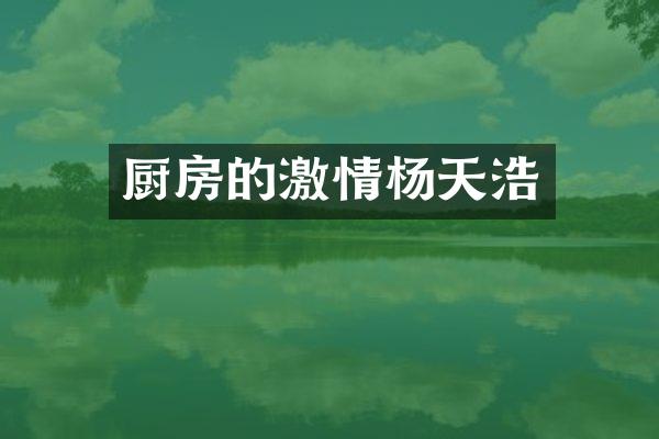 厨房的杨天浩