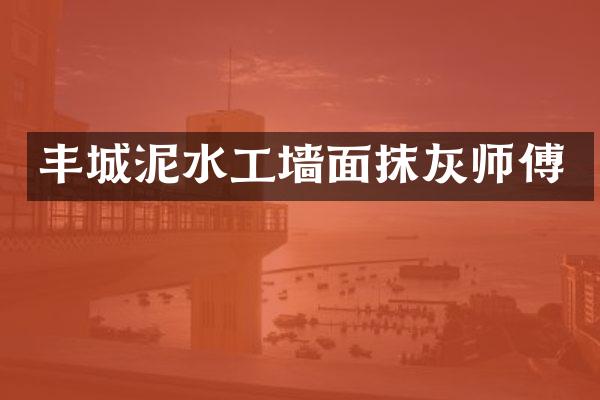 丰城泥水工墙面抹灰师傅