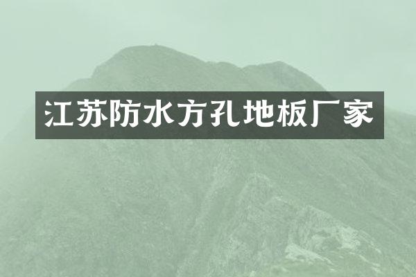 江苏防水方孔地板厂家