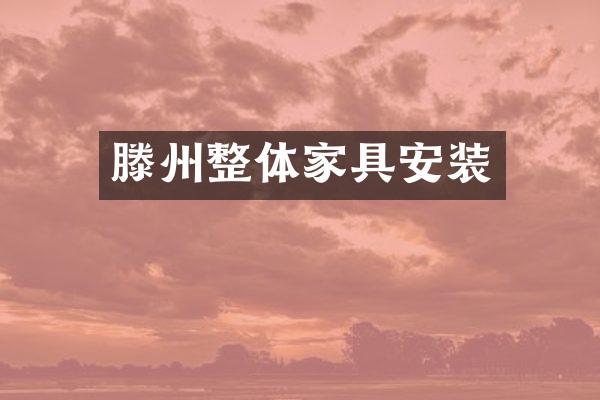 滕州整体家具安装