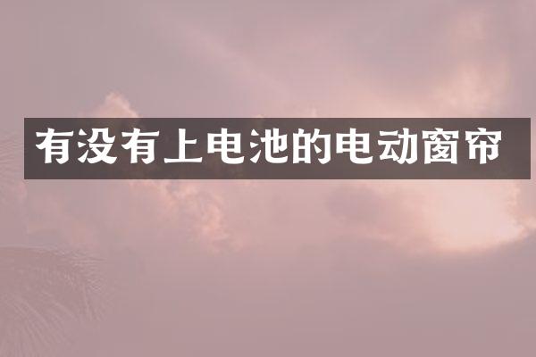 有没有上电池的电动窗帘