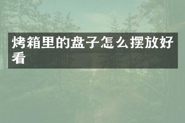 烤箱里的盘子怎么摆放好看