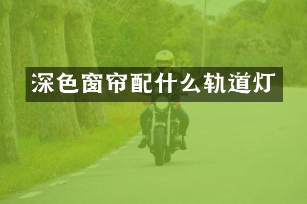 深色窗帘轨道灯