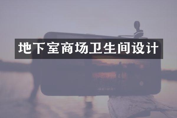 地下室商场卫生间设计
