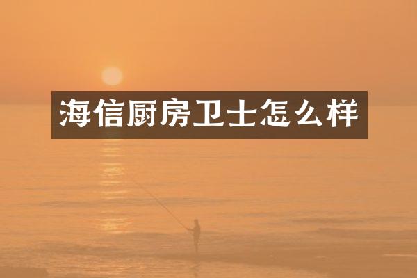 海信厨房卫士怎么样