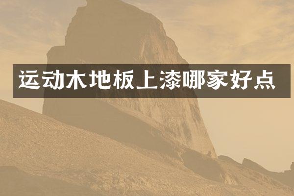 运动木地板上漆哪家好点