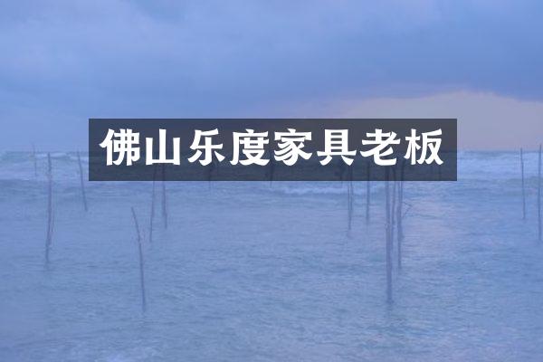 佛山乐度家具老板