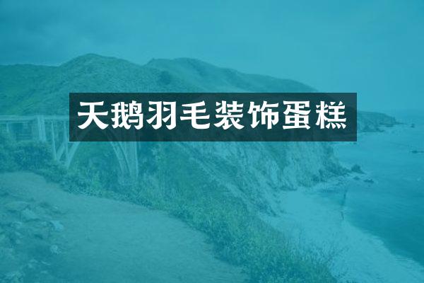天鹅羽毛装饰蛋糕