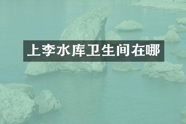 上李水库卫生间在哪