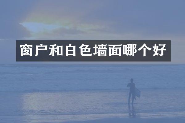 窗户和白色墙面哪个好