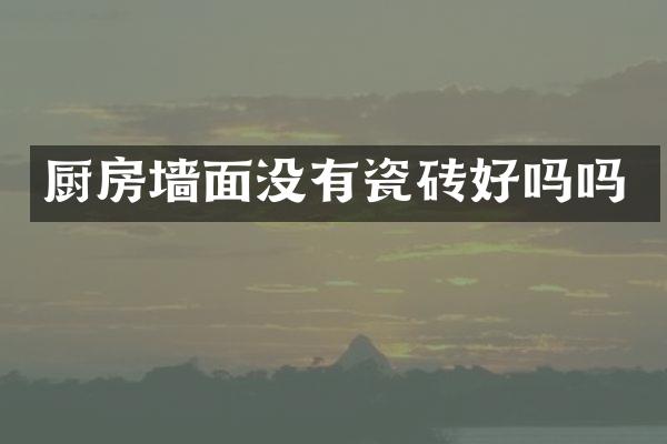 厨房墙面没有瓷砖好吗吗