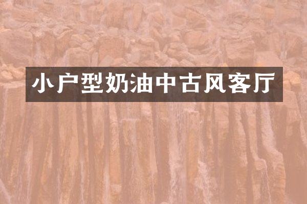 小户型奶油中古风客厅